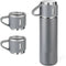 Thermal Insulated Travel Flask Set-Grey
